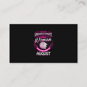 August Birthday Gift Woman Leo Zodiac Astrology Business Card