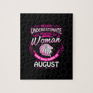 August Birthday Gift Woman Leo Zodiac Astrology Jigsaw Puzzle