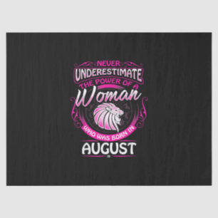August Birthday Gift Woman Leo Zodiac Astrology Tissue Paper