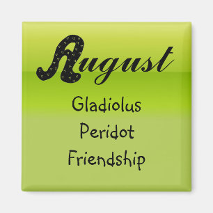 August Birthday Magnet