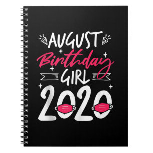 August Birthday Quarantine Gift Women Her Girl Leo Notebook