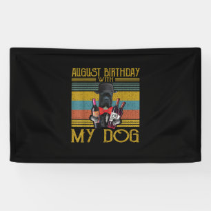 August Birthday With My Cane Corso Dog 2020 Banner
