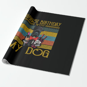 August Birthday With My Cane Corso Dog 2020 Wrapping Paper