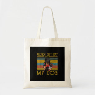 August Birthday With My Gordon Setter Dog 2020 Tote Bag