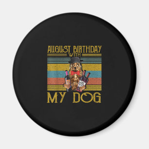 August Birthday With My Irish Setter Dog 2020 Magnet