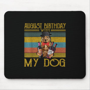 August Birthday With My Irish Setter Dog 2020 Mouse Mat