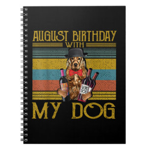 August Birthday With My Irish Setter Dog 2020 Notebook