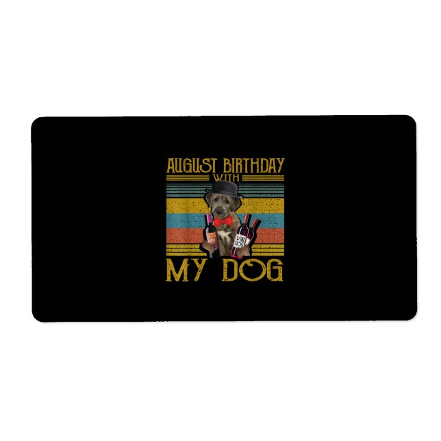 August Birthday With My Irish Wolfhound Dog 2020 (Front)