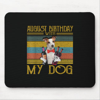 August Birthday With My Jack Russell Dog 2020 Mouse Mat