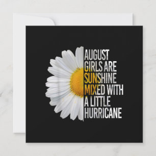 August Birthday Womens Gift Funny Quote Gift Invitation