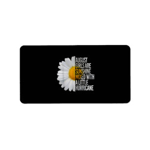 August Birthday Womens Gift Funny Quote Gift Label