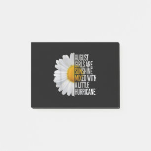 August Birthday Womens Gift Funny Quote Gift Post-it Notes