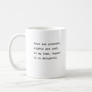 august coffee mug typography poetic cool nights