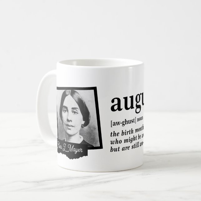 August Definition Coffee Mug (Front Left)