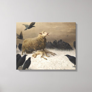 August Friedrich Schenck - Anguish Canvas Print