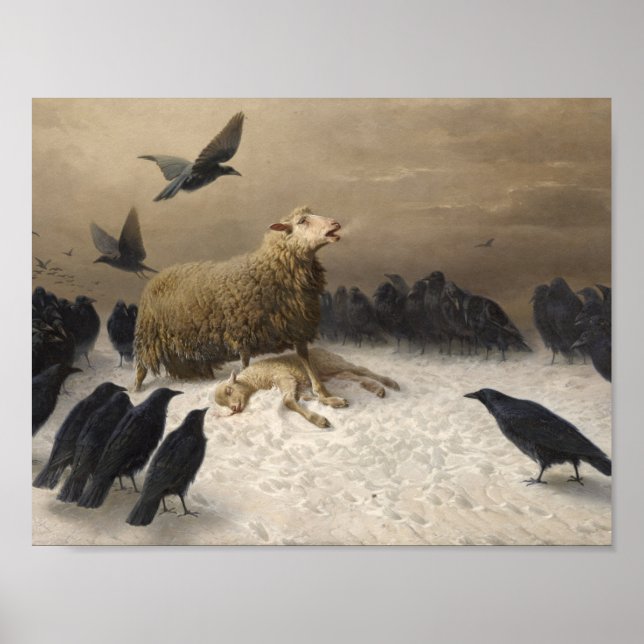 August Friedrich Schenck - Anguish Poster (Front)