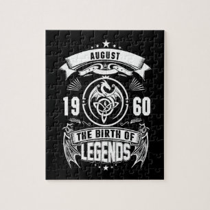 August Gift 1960 The Birth Of The Legends Jigsaw Puzzle