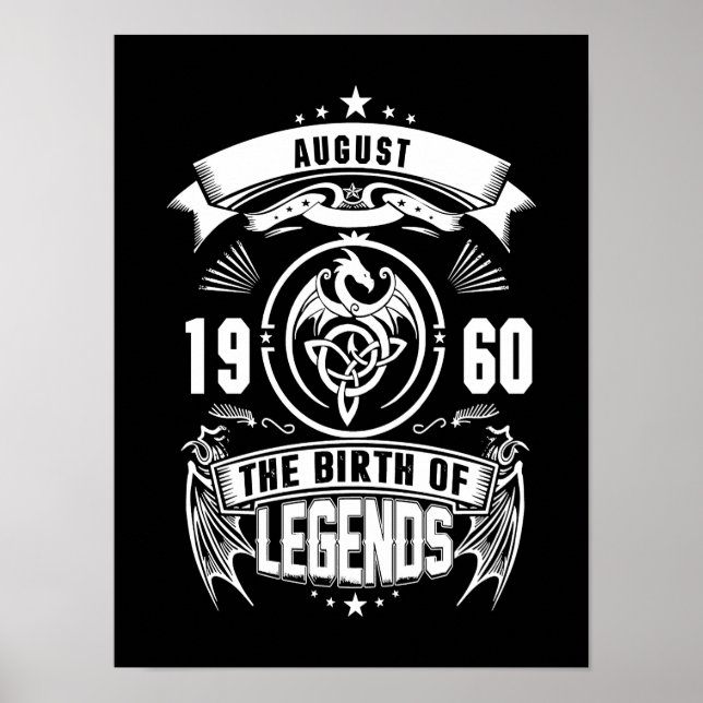 August Gift | 1960 The Birth Of The Legends Poster (Front)