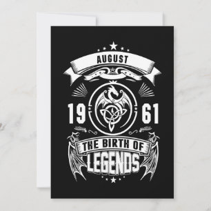 August Gift 1961 The Birth Of The Legends Holiday Card