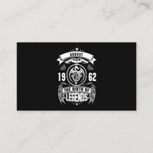 August Gift 1962 The Birth Of The Legends Business Card