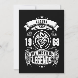August Gift 1968 The Birth Of The Legends Holiday Card