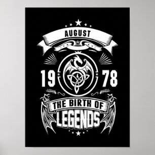 August Gift   1978 The Birth Of The Legends Poster