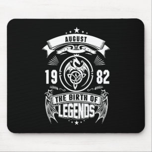 August Gift 1982 The Birth Of The Legends Mouse Mat
