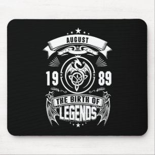 August Gift   1989 The Birth Of The Legends Mouse Mat