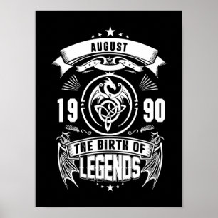August Gift 1990 The Birth Of The Legends Poster