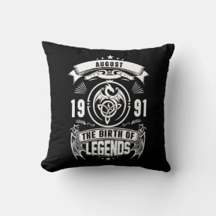 August Gift 1991 The Birth Of The Legends Cushion