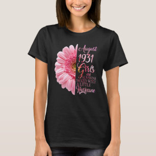 August Girl 1931 91 Years Of Being Sunshine Mixed  T-Shirt