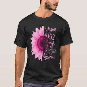 August Girl 1952 70 Years Of Being Sunshine Mixed T-Shirt