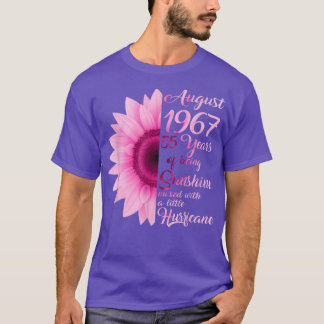 August Girl 1967 TShirt 55 Years Old 55th Birthday