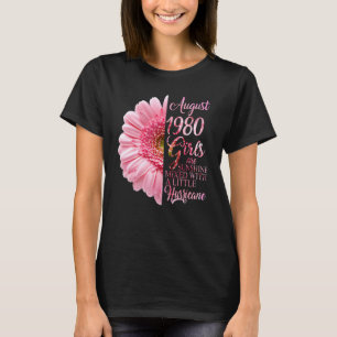 August Girl 1980 42 Years Of Being Sunshine Mixed  T-Shirt