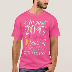 August Girl 2017 5 Birthday 5 Year Awesome Since 2 T-Shirt