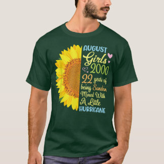 August Girls 2000 22 Years Of Being Sunshine Mied T-Shirt