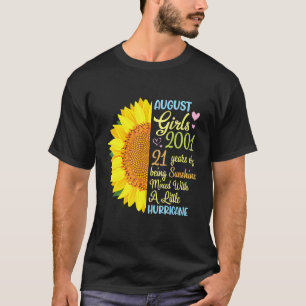 August Girls 2001 21 Years Of Being Sunshine Mixed T-Shirt
