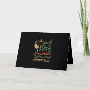 August Girls Are Sunshine August Birthday Card