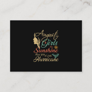 August Girls Are Sunshine August Birthday Gift Enclosure Card