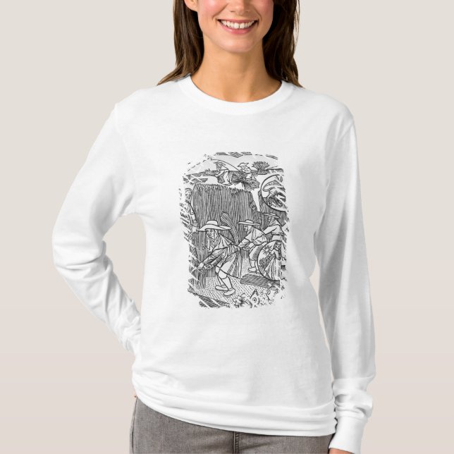 August, harvesting, Leo T-Shirt (Front)