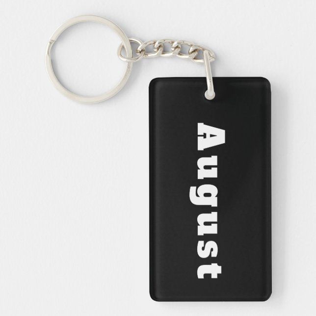 August Key Ring (Front)