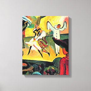 August Macke art, Russian Ballet, Canvas Print