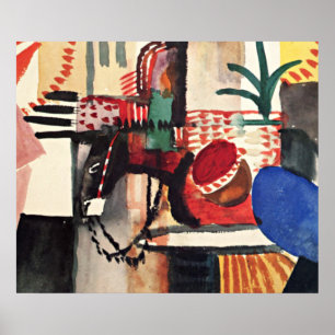 August Macke artwork, Man with Donkey Poster