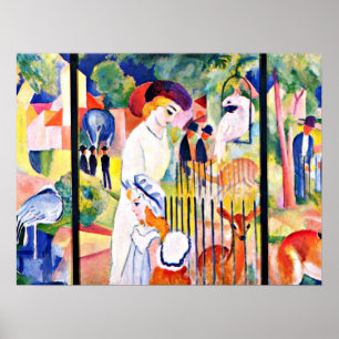 August Macke - Big Zoo,  Poster
