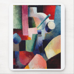 August Macke, Coloured Composition of Forms Mouse Mat