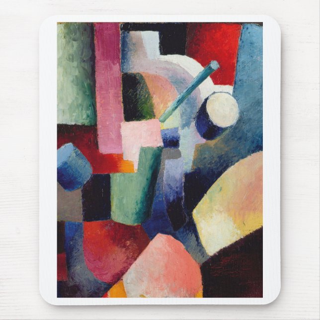 August Macke, Coloured Composition of Forms  Mouse Mat (Front)