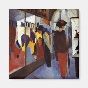 August Macke colourful painting, Fashion Shop Magnet