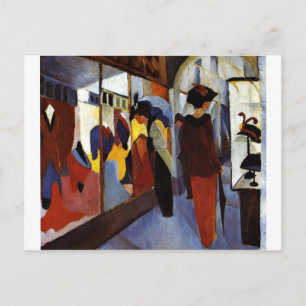 August Macke colourful painting, Fashion Shop Postcard