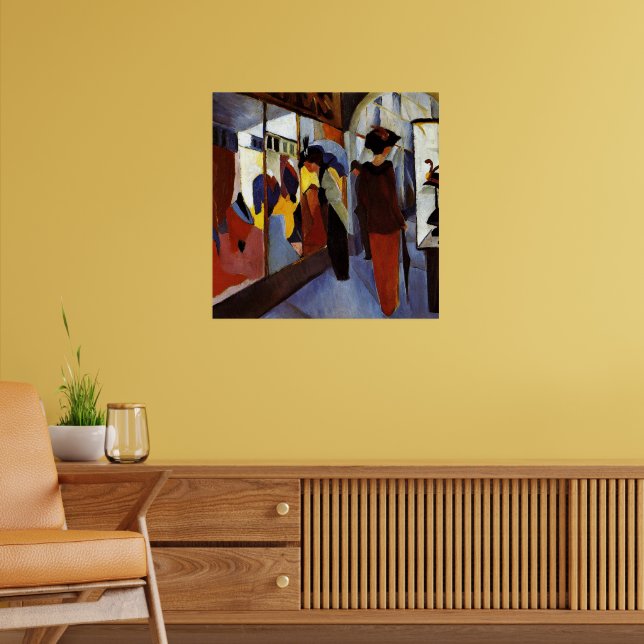 August Macke colourful painting, Fashion Shop, Poster (Living Room 2)