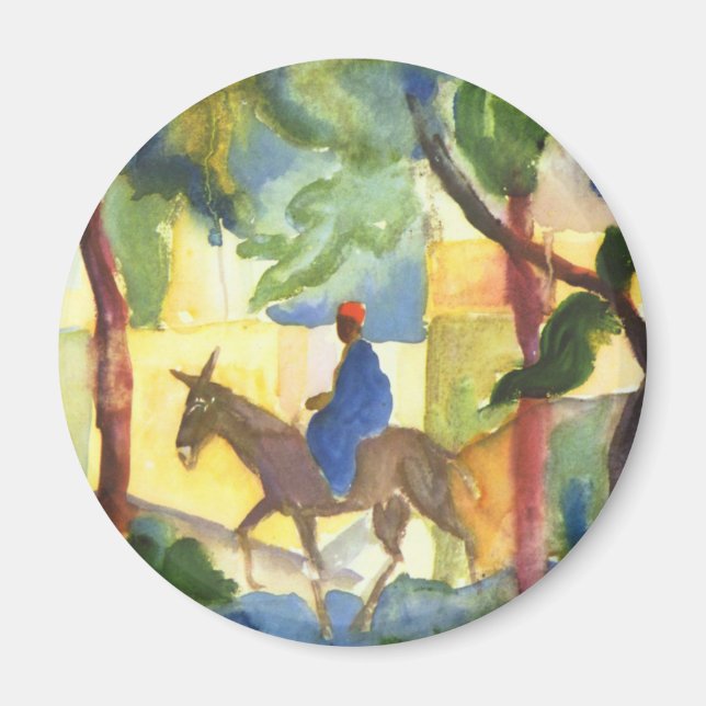 August Macke Fine Art Fridge Magnet (Front)